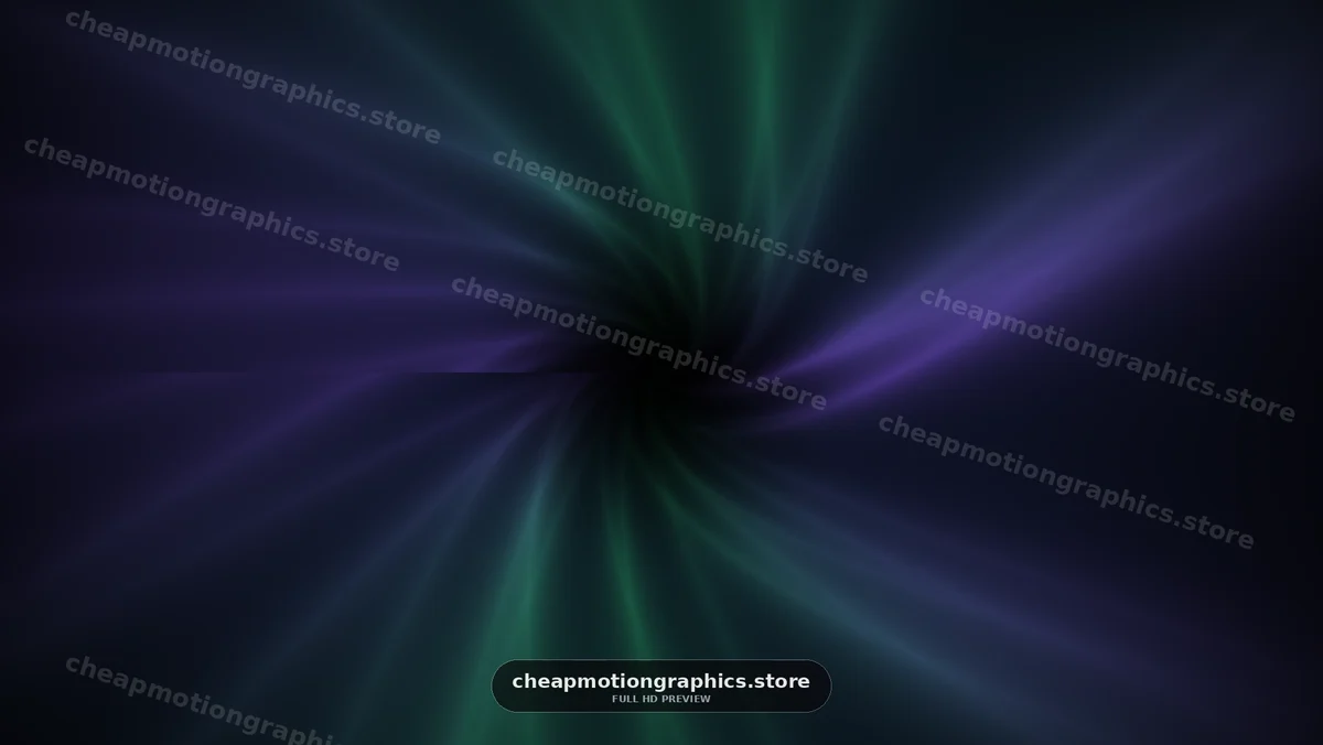 Abstract Purple and Green Light Rays