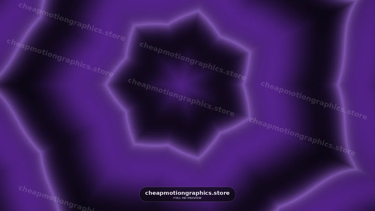 Glowing Purple Abstract Geometric Tunnel