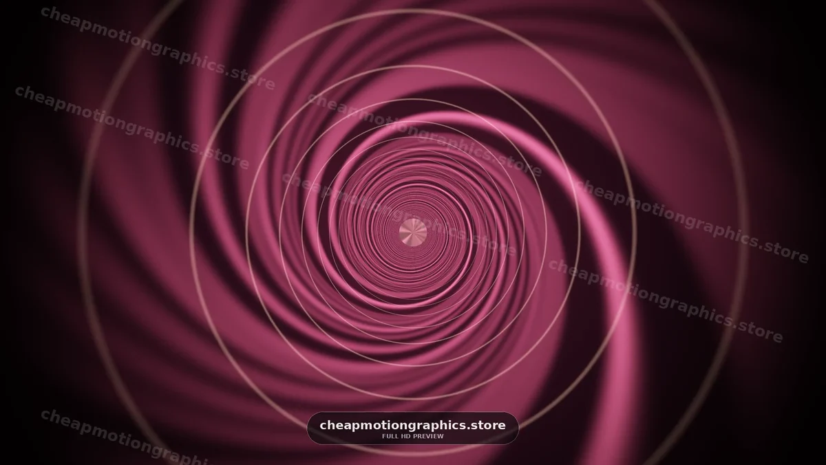 Abstract Pink Spiral Tunnel