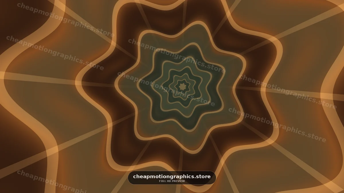 Glowing Abstract Topographic Pattern