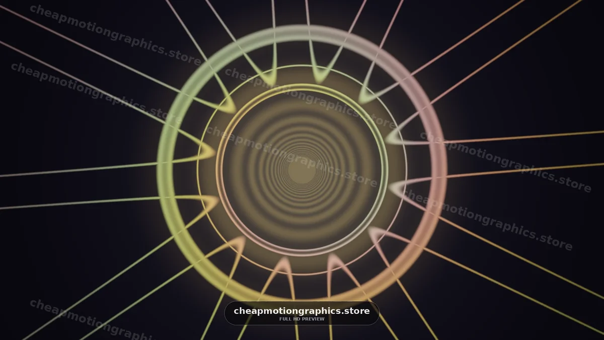 Shapes expand and contract in a circular motion