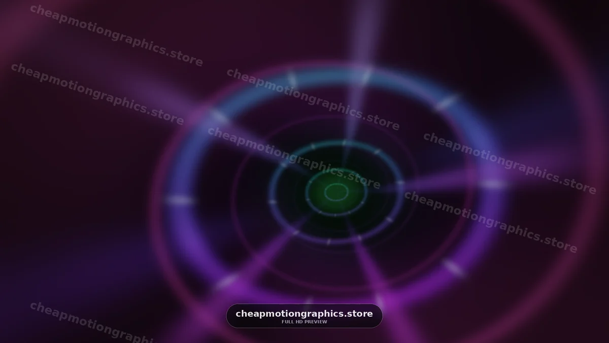 Abstract Purple and Blue Radar Rings