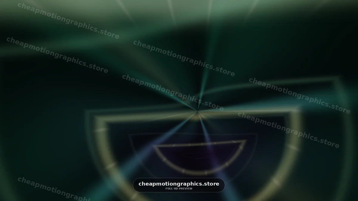 Abstract Radiating Geometric Light Tunnel
