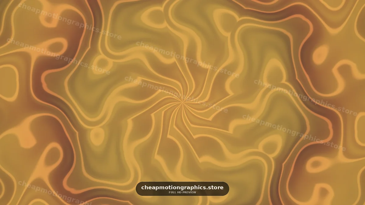 Golden Abstract Swirling Pattern