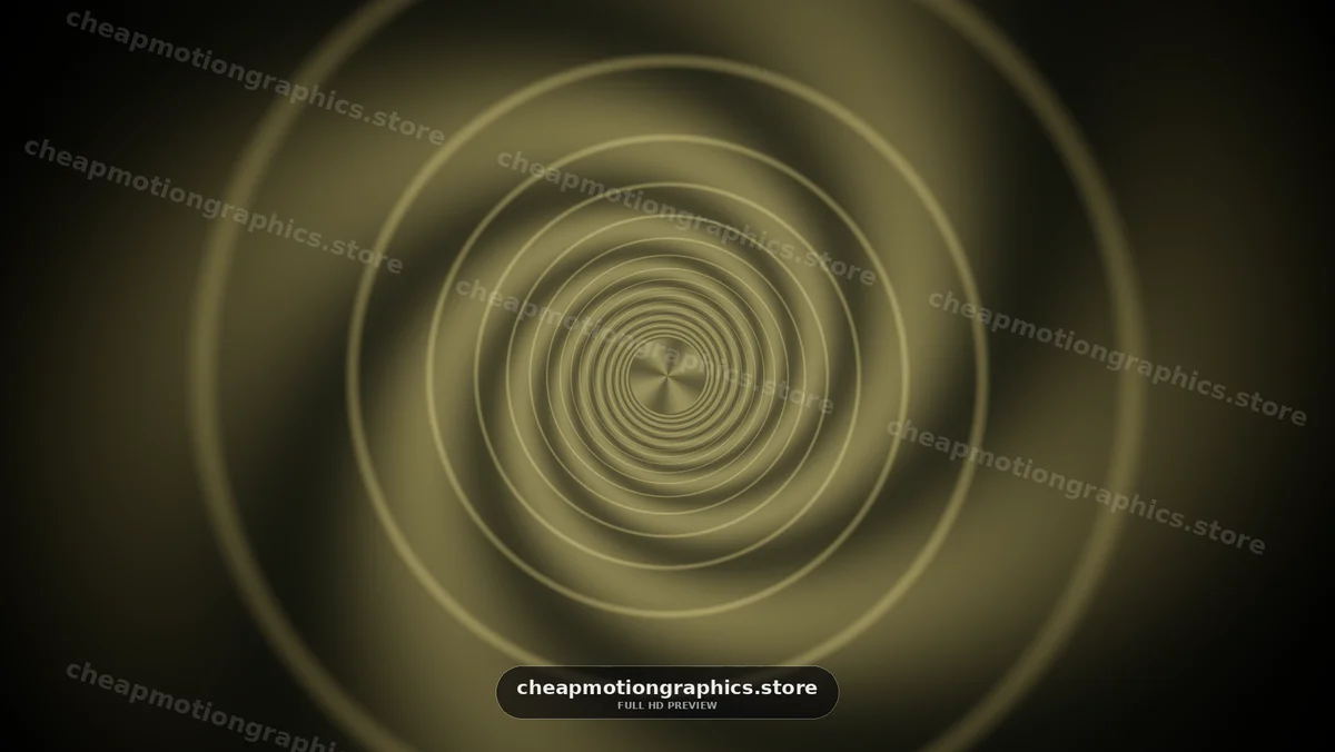 Concentric Golden Rings on Dark Background