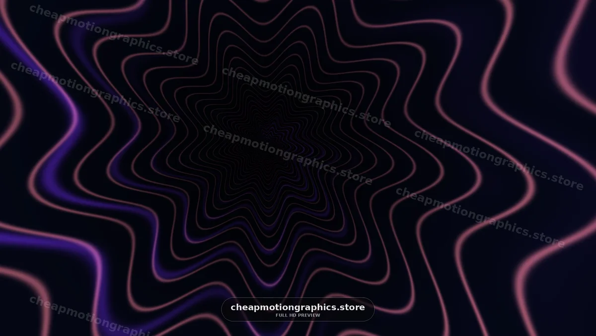Swirling lines create a tunnel effect in dark space