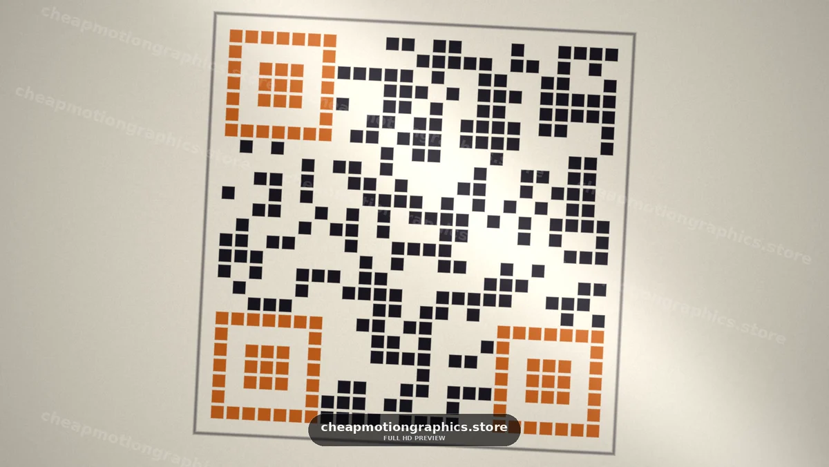 Close View of a QR Code Pattern