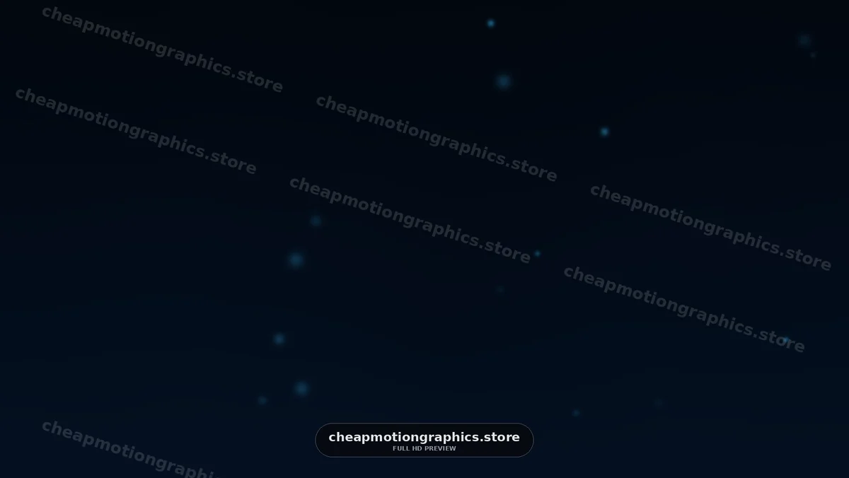 Dark Blue Abstract Background with Glowing Particles