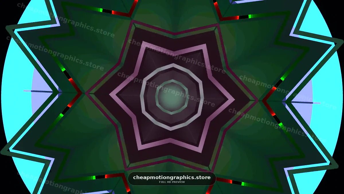 Abstract Geometric Kaleidoscope Pattern
